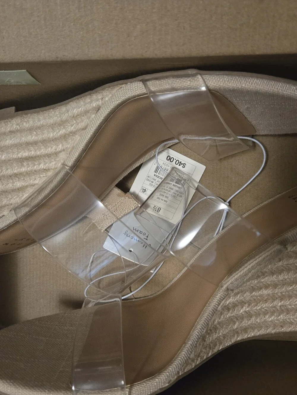 Espadrille Wedge Platform Sandals ~ Size 8.5